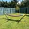 Portable Double Hammock With Steel Stand For Adults Anti Roll Bars Carry Bag 3