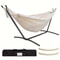 Portable Double Hammock With Steel Stand For Adults Anti Roll Bars Carry Bag 5