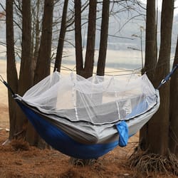 double camping hammock with mosquito net anti rollover portable hammock tent