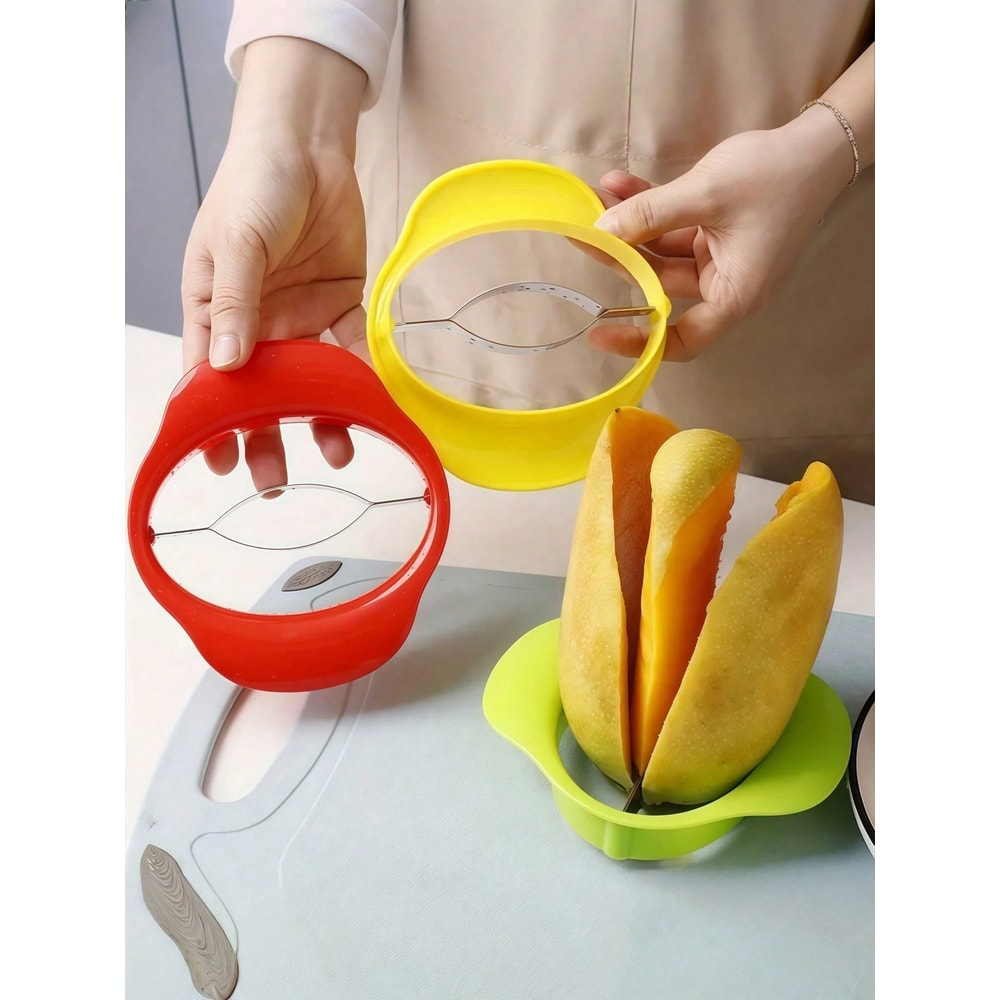 Ergonomic Mango Slicer and Mango Peeler Tool with Stainless Steel Pit Remover