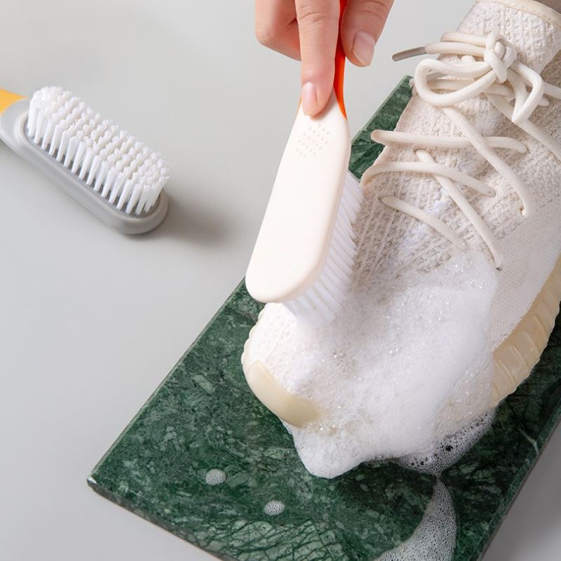 Soft Bristle Shoe Cleaning Brush With Long Handle For Shoes Laundry And Home Use 2