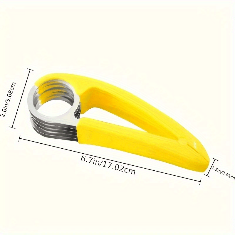 Stainless Steel Banana Cucumber Slicer Manual Fruit Cutter Kitchen Tool 1