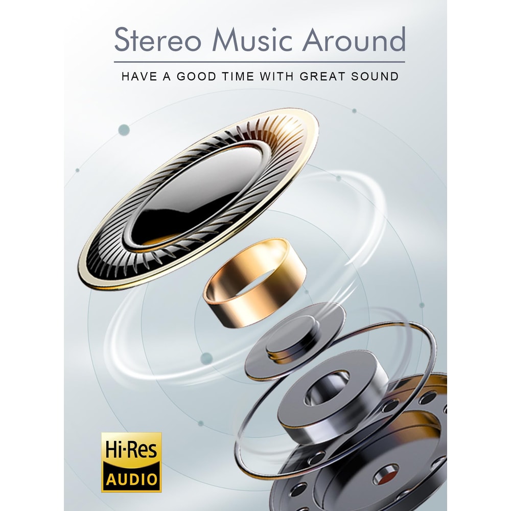 Foldable Bluetooth Over Ear Headphones With ANC And HD Mic 3