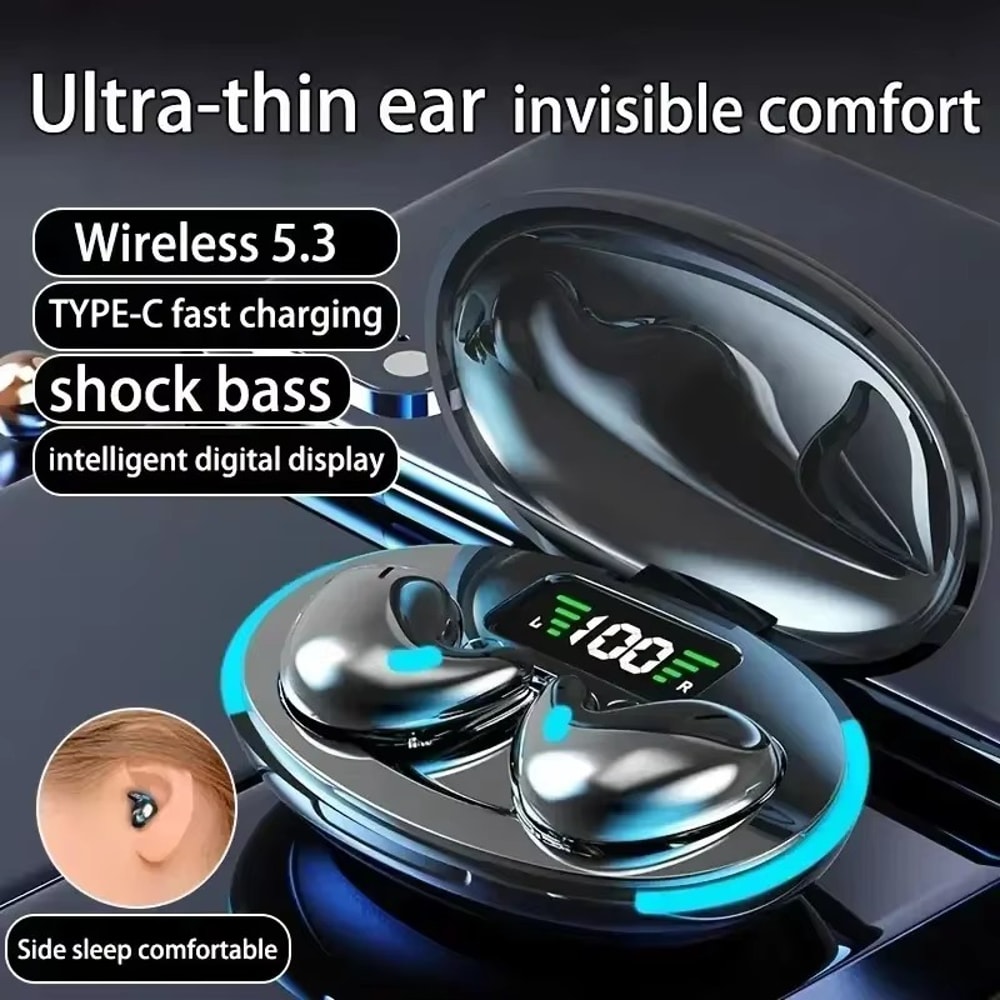 Sleep Earbuds Bluetooth Invisible Mini Wireless Earbuds with Mic