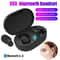Single Ear Bluetooth Headset with Microphone Noise Cancelling Wireless Earpiece for Driving and Work