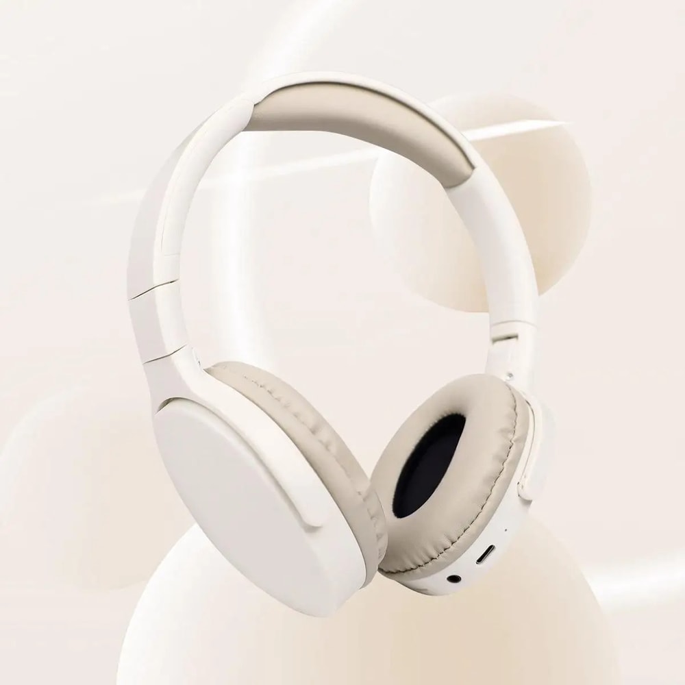 Deep Bass Bluetooth Over Ear Headphones with Mic and Long Battery Life