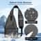 UrbanGuard Waterproof Mens Sling Bag Crossbody Chest Bag For Travel Hiking And Everyday Carry 3