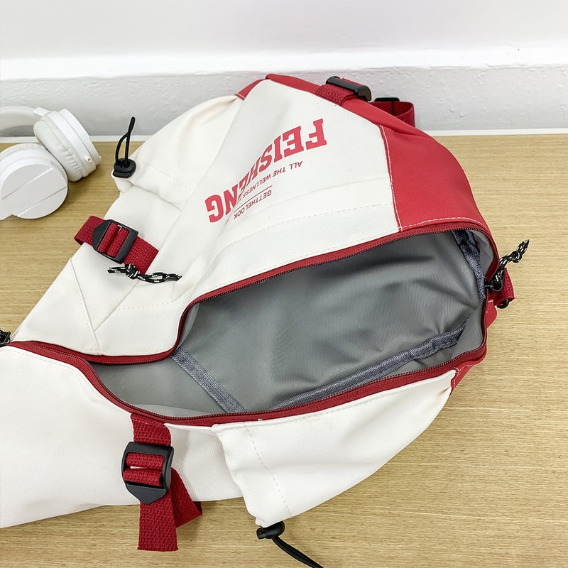 Lightweight Nylon Crossbody Bag for Women Large Capacity Commuter Shoulder Bag