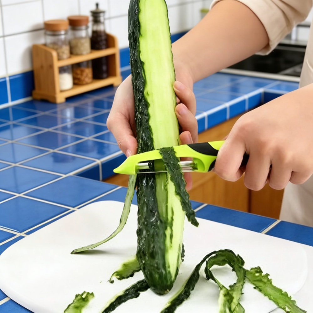 Stainless Steel Vegetable Peeler With Anti Slip Handle For Fruit And Potatoes 3