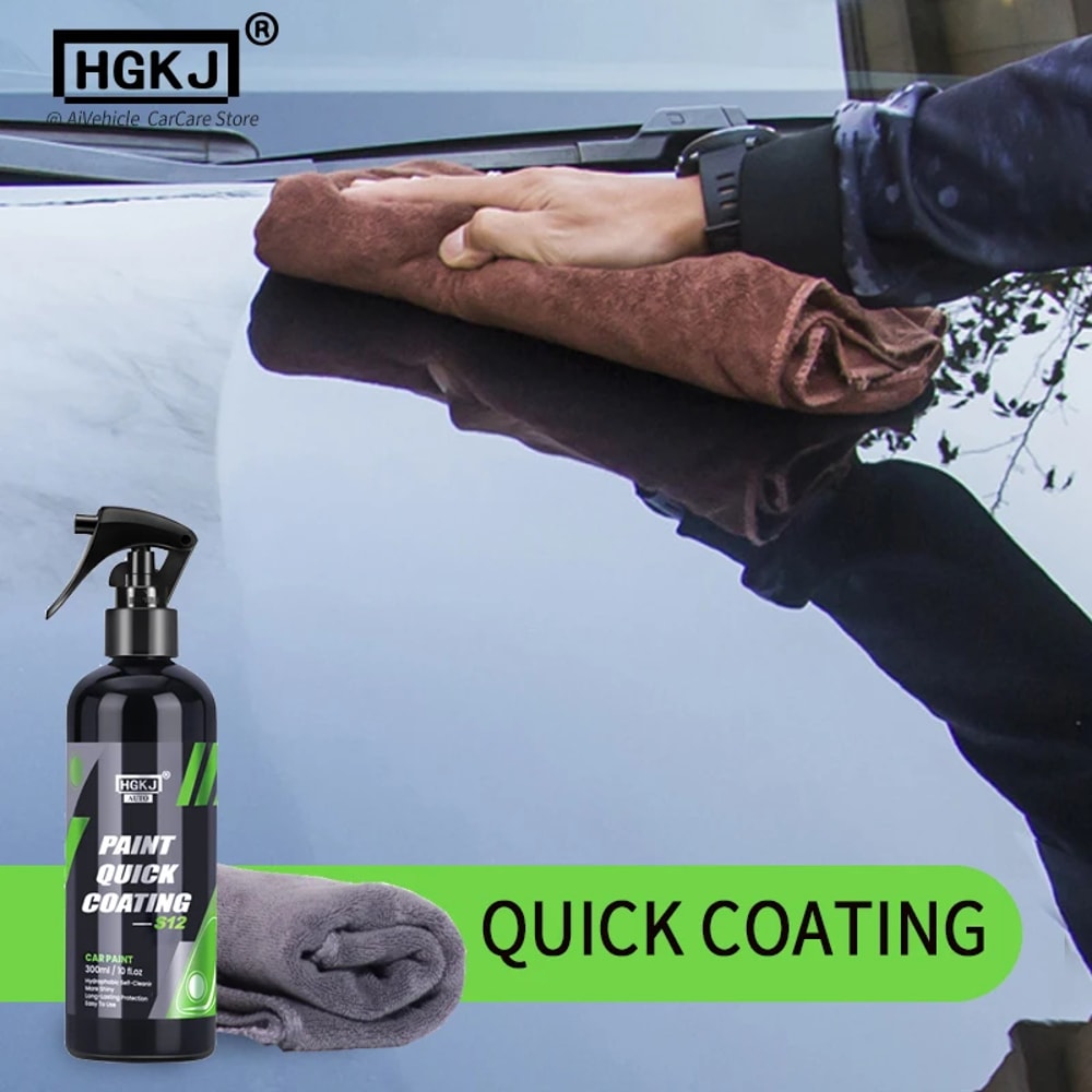 Ceramic Quick Coating Spray Ultra Hydrophobic Car Paint Protection Mirror Shine 3
