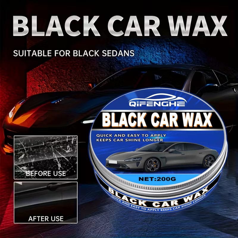 Ultimate Black Car Wax & Scratch Remover Deep Gloss Crystal Coating