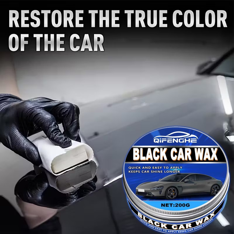 Ultimate Black Car Wax & Scratch Remover Deep Gloss Crystal Coating