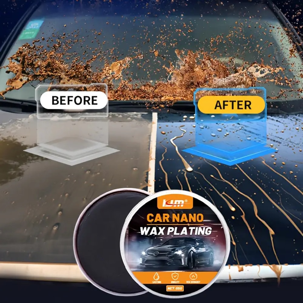 Black Car Wax Paint Restorer Ultimate Mirror Shine and UV Protection Shield
