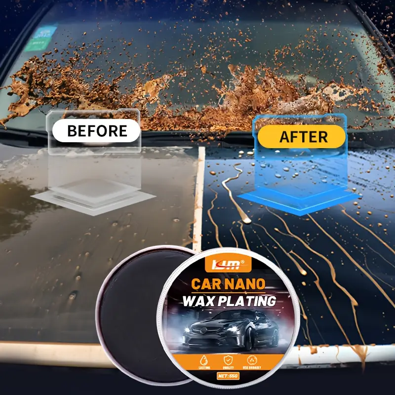 Black Car Wax Paint Restorer Ultimate Mirror Shine and UV Protection Shield