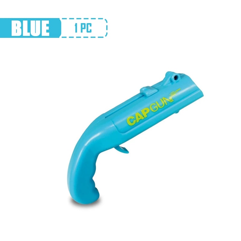 Portable Cap Gun Bottle Opener and Flying Cap Launcher Party Tool