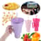 Stadium Tumbler with Snack Bowl and Straw Spill Proof Snack and Drink Cup