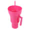 Stadium Tumbler with Snack Bowl and Straw Spill Proof Snack and Drink Cup