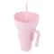 Stadium Tumbler with Snack Bowl and Straw Spill Proof Snack and Drink Cup