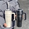 Tumbler with Handle and Straw Leakproof Insulated Travel Mug for Coffee & Water