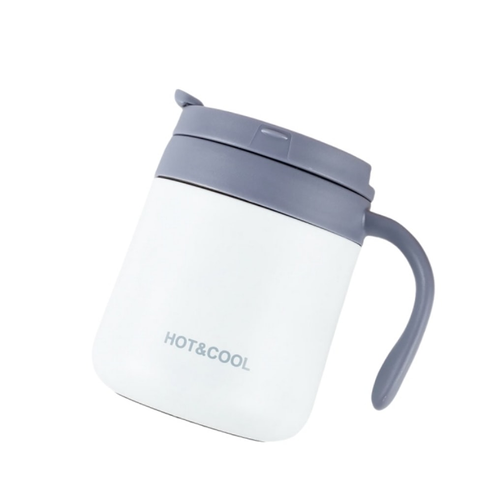 Insulated Stainless Steel Coffee Mug with Handle Wide Mouth Office Travel Cup