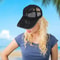Solar Power Cooling Fan Baseball Cap Breathable Mesh Summer Sun Hat