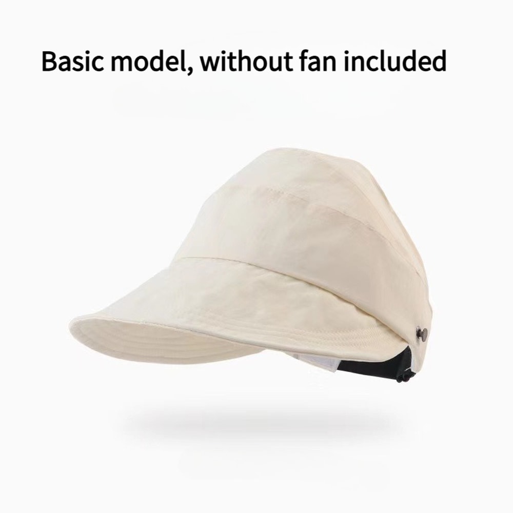 Solar Power Cooling Fan Baseball Cap Breathable Mesh Summer Sun Hat