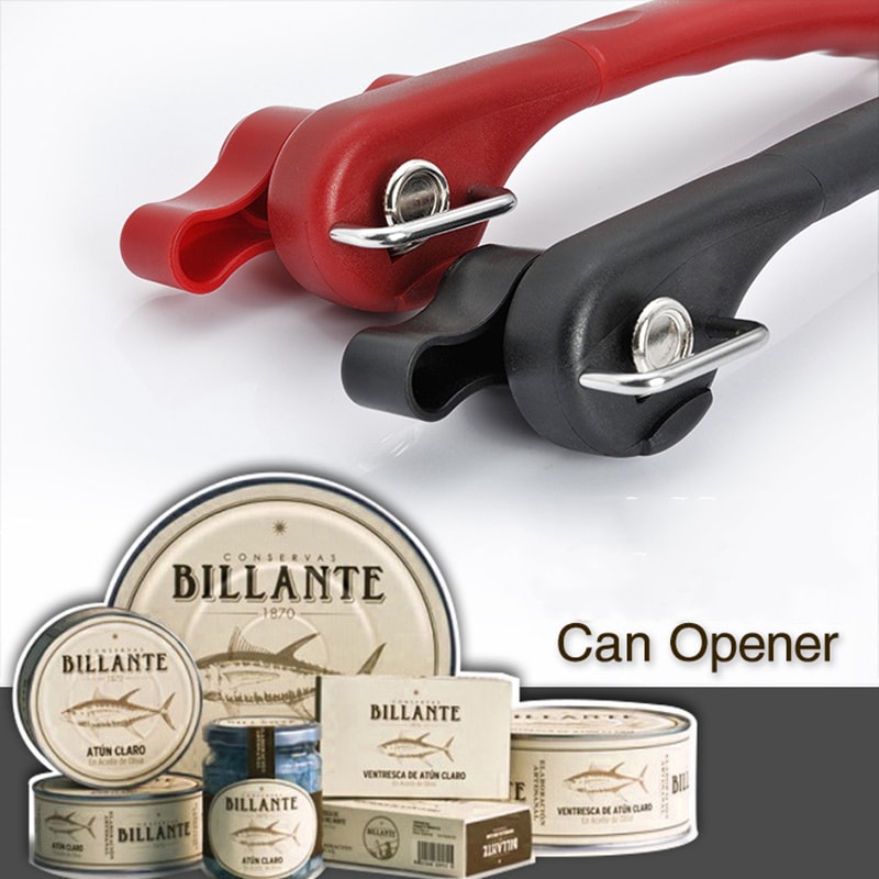 Manual Safety Can Opener Professional Smooth Edge Stainless Steel Tool For Easy Twist Side Cutting 2