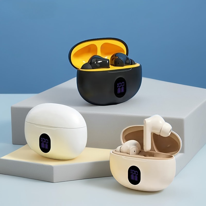 ProSound TWS Wireless Earbuds: HiFi Stereo & LED Smart Display