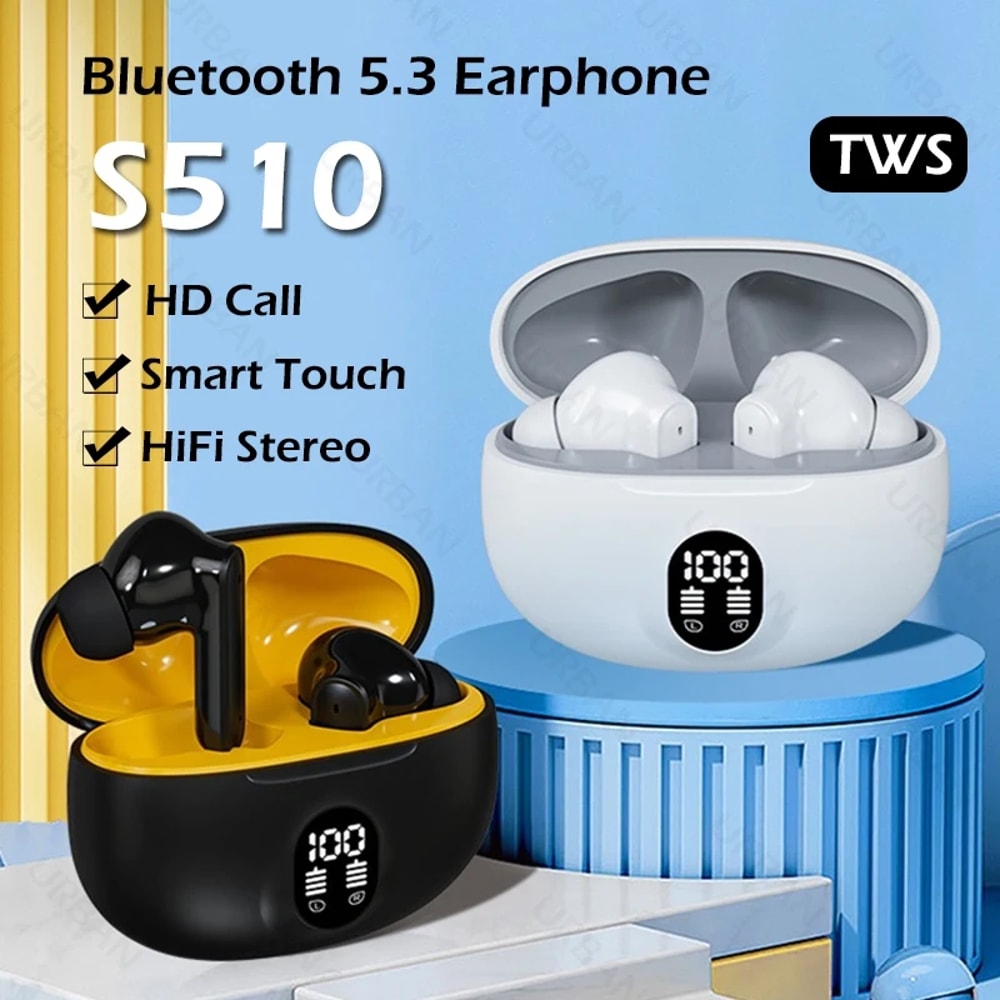 ProSound TWS Wireless Earbuds: HiFi Stereo & LED Smart Display