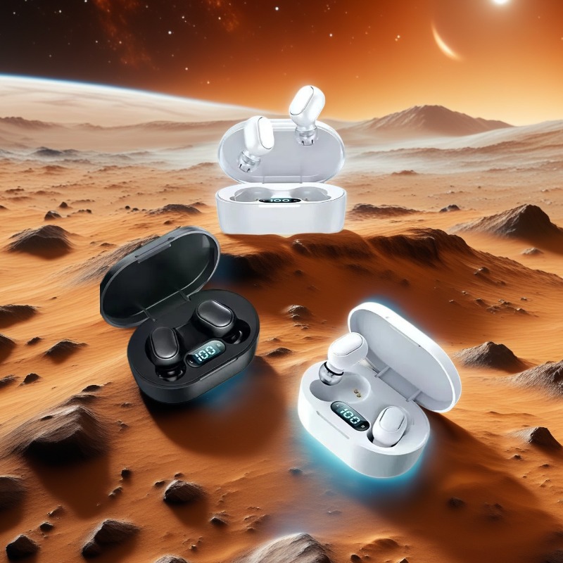 True Wireless Earbuds HiFi Stereo Sports Headphones with LED Battery Display