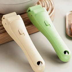 anti scald hot plate gripper non slip bowl clip with one hand release for kitchen safety