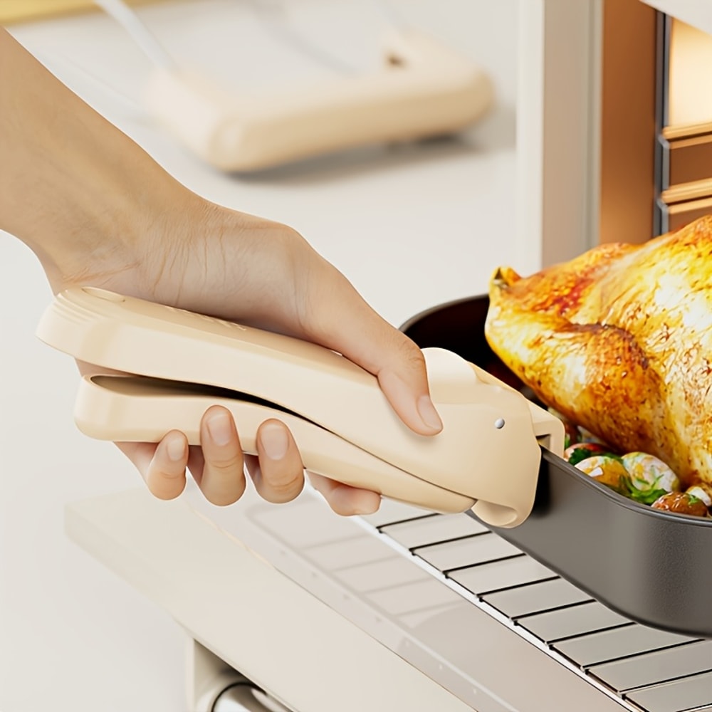 Anti Scald Hot Plate Gripper Non Slip Bowl Clip With One Hand Release For Kitchen Safety 1