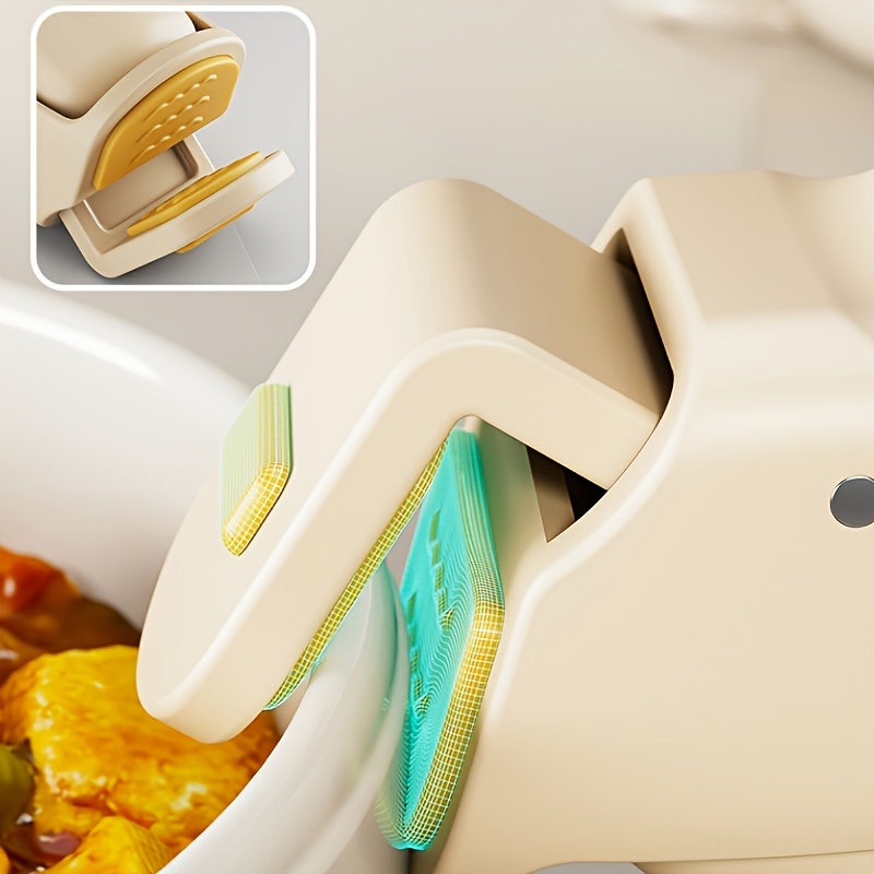 Anti Scald Hot Plate Gripper Non Slip Bowl Clip With One Hand Release For Kitchen Safety 4
