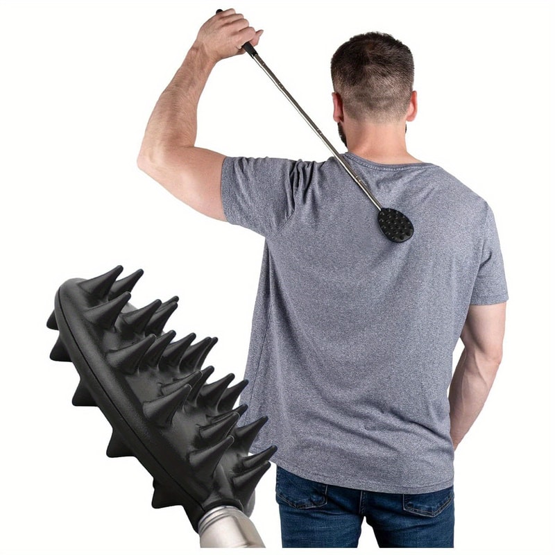 Cactus Extendable Back Scratcher with Dual Spike Itch Relief