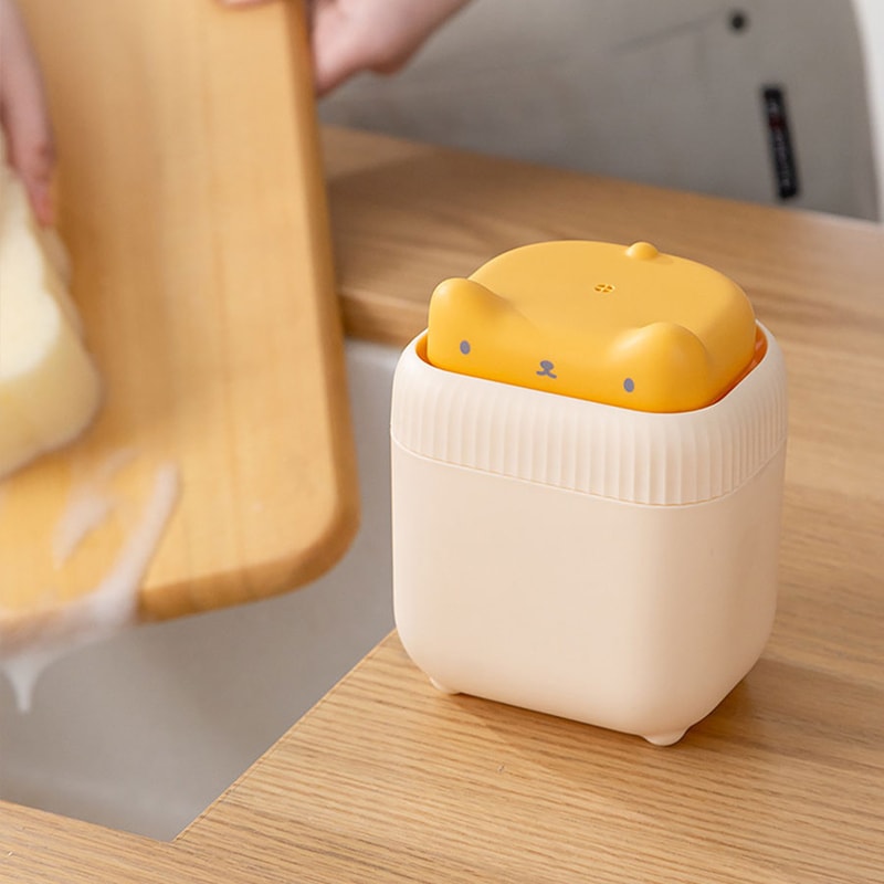 PressFlow Dish Soap Dispenser with Sponge Holder for Kitchen Sink