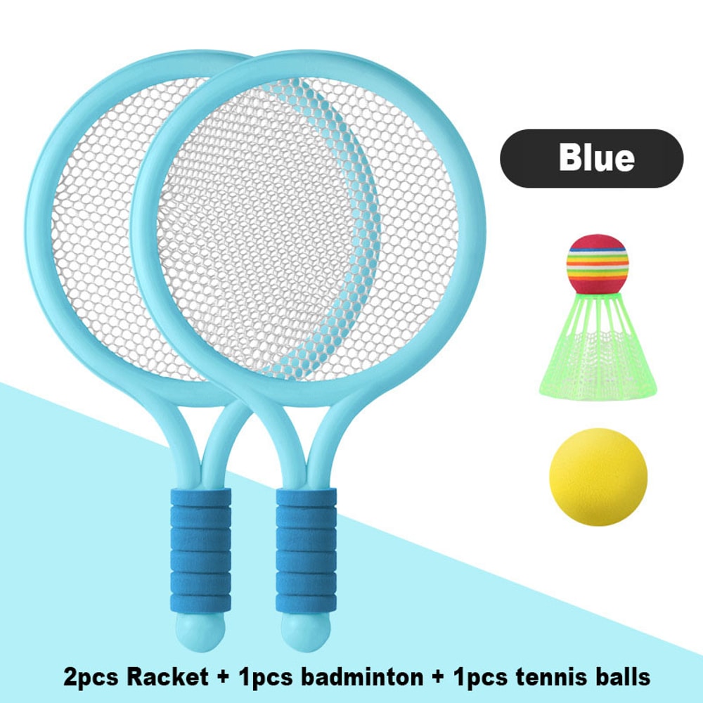 Kids Badminton Set for Children Lightweight Outdoor Racket Game with Balls and Shuttlecocks