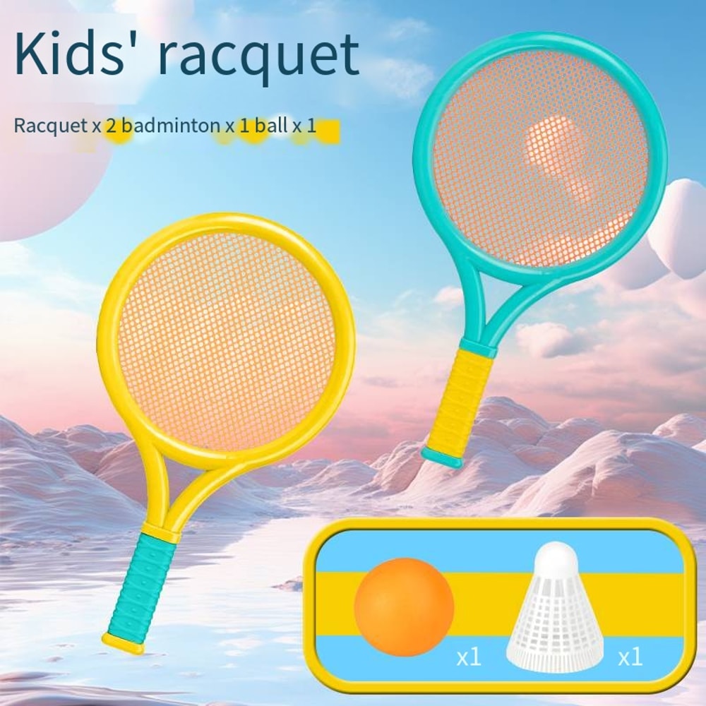 Kids Badminton Set with Ball & Shuttlecock for Outdoor Parent Child Play