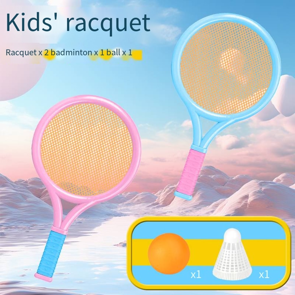 Kids Badminton Set with Ball & Shuttlecock for Outdoor Parent Child Play