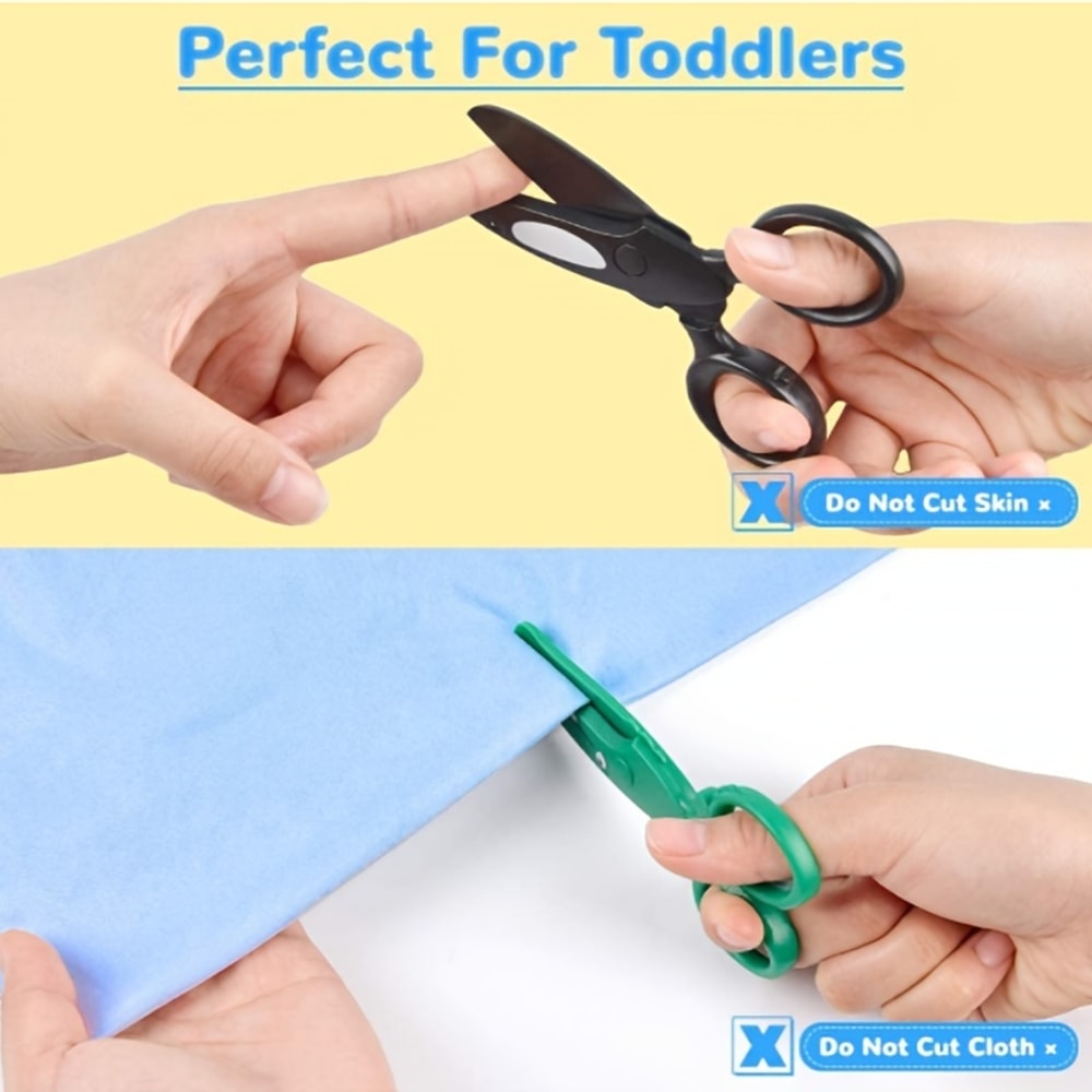 Spring Assist Preschool Training Scissors for Kids Safe Craft Cutting Practice