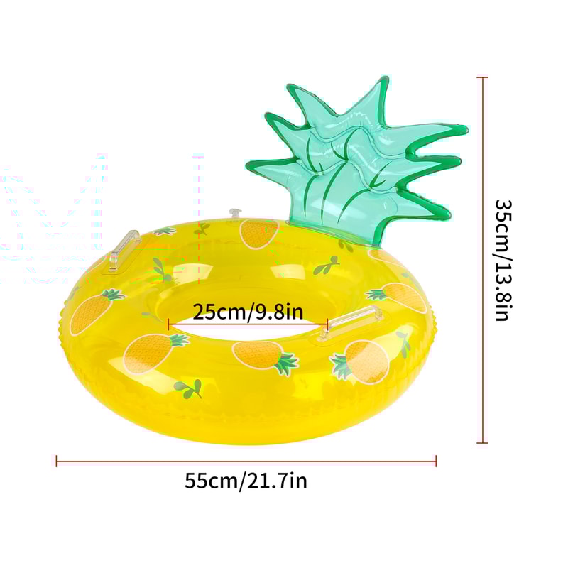 Fruit Pool Float with Handles Adult Inflatable Swim Ring for Summer Pool Parties