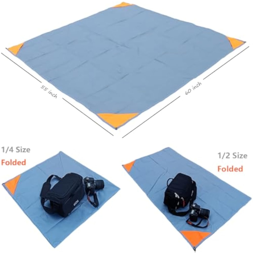 Waterproof Picnic Blanket Foldable Portable Beach Mat For Travel Camping And Park Days 2