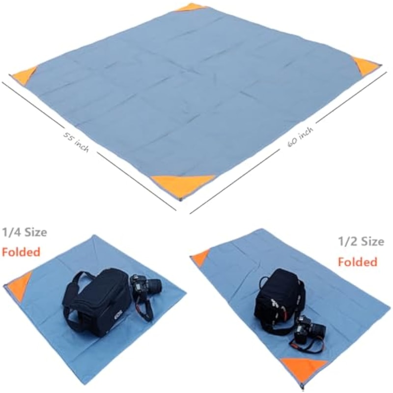Waterproof Picnic Blanket Foldable Portable Beach Mat For Travel Camping And Park Days 2