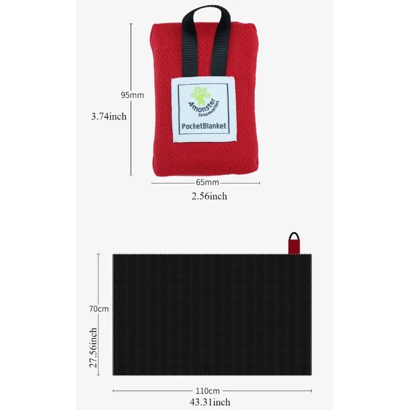 Pocket Picnic Blanket Waterproof Beach Mat Foldable Camping Ground Sheet