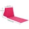 Inflatable Beach Cushion Backrest Portable PVC Flocked Lounger for Beach and Camping