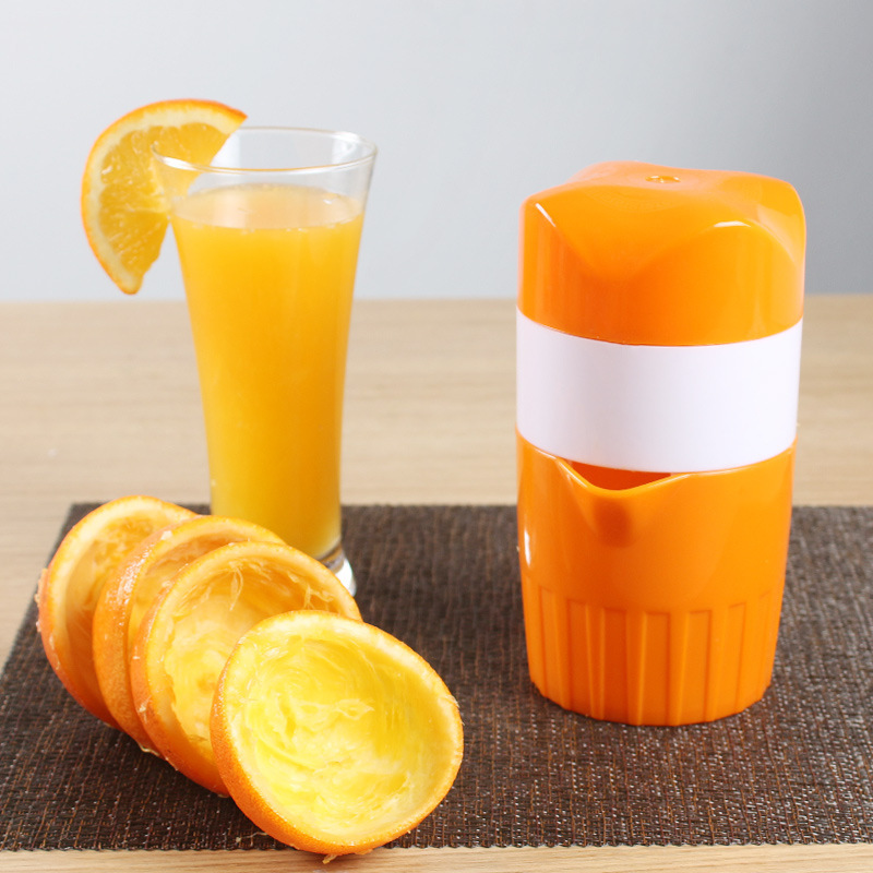 FreshPress Manual Citrus Juicer Cup with Measuring Scale and Lemon Squeezer
