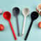 Long Handle Silicone Soup Spoon for Ramen, Hot Pot and Everyday Cooking