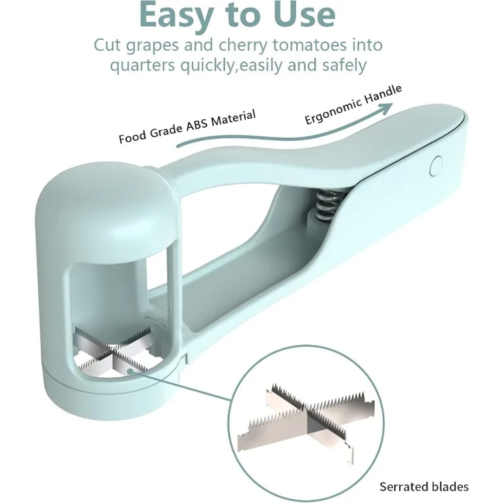 SafeSlice Grape Slicer for Toddlers and Cherry Tomato Cutter