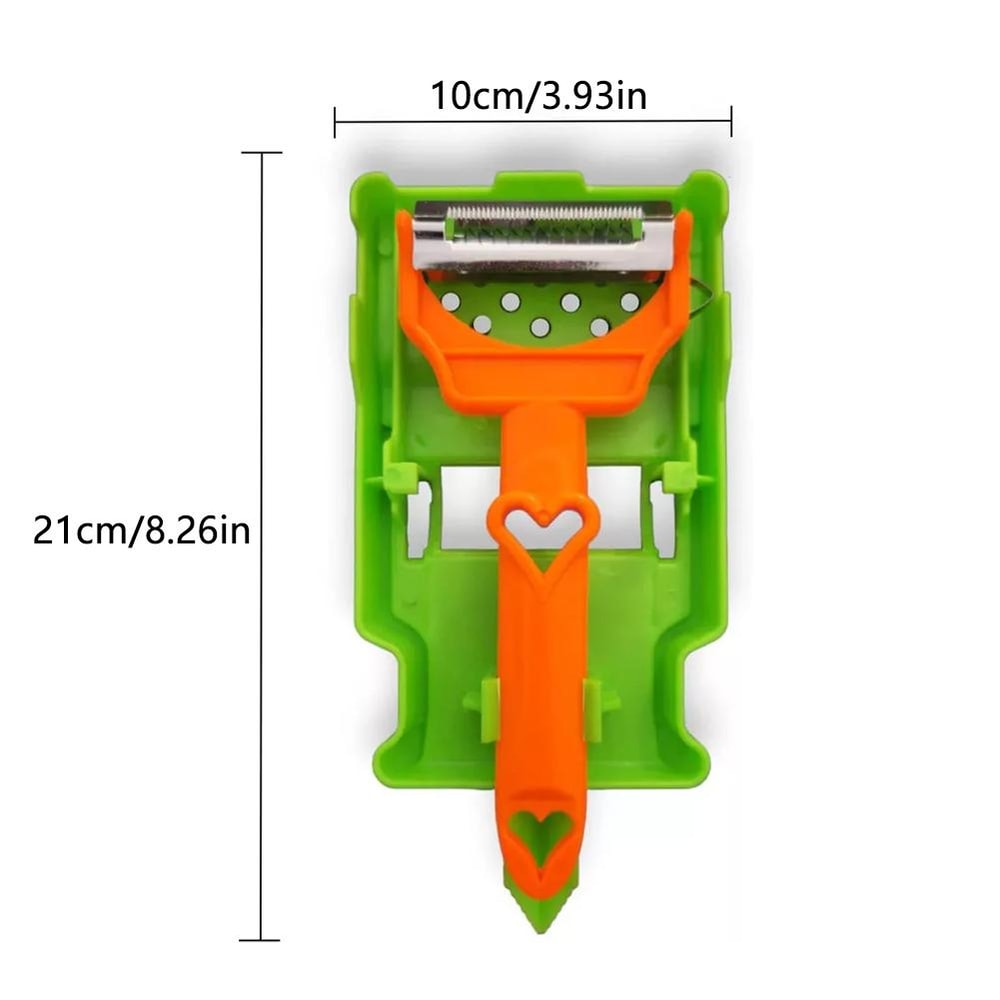 Vegetable Peeler and Julienne Slicer with Citrus Tip for Potatoes Fruits and Veggies