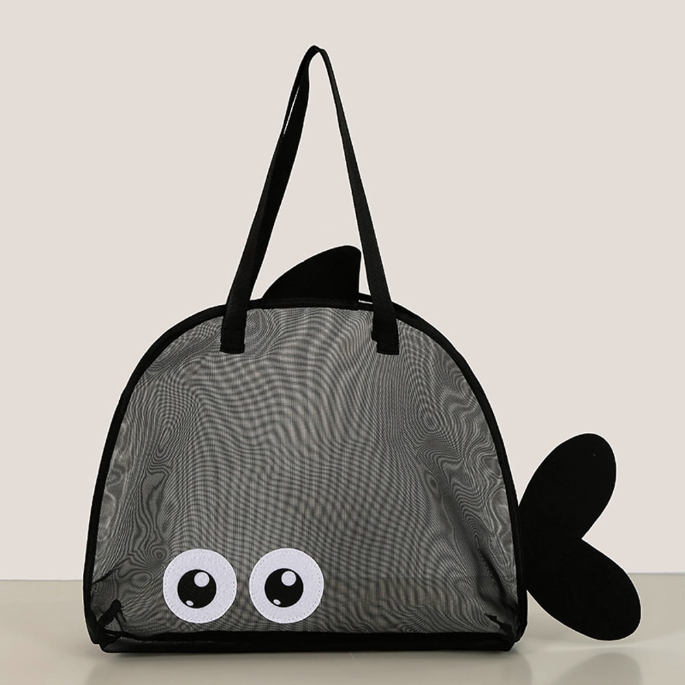 Large Mesh Beach Bag For Toys And Towels Foldable Sand Away Tote 4