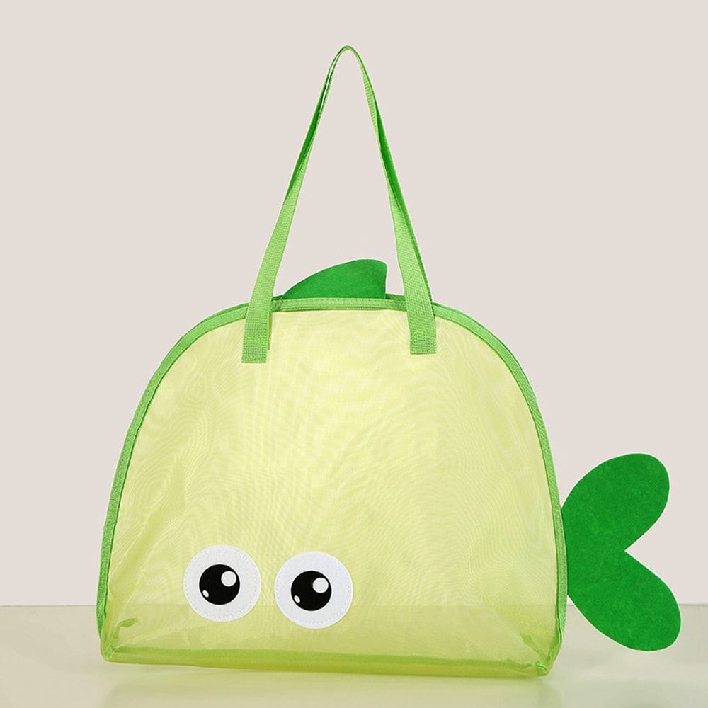 Large Mesh Beach Bag For Toys And Towels Foldable Sand Away Tote 5